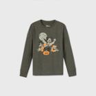 Boys' Disney Mickey Mouse Halloween Long Sleeve T-shirt - Gray