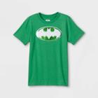 Boys' Batman Flip Sequin Clover Short Sleeve Graphic T-shirt - Green