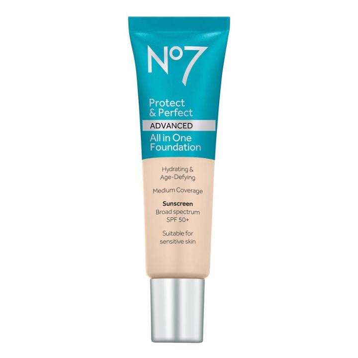 No7 Protect & Perfect Advanced All In One Foundation Warm Beige Spf