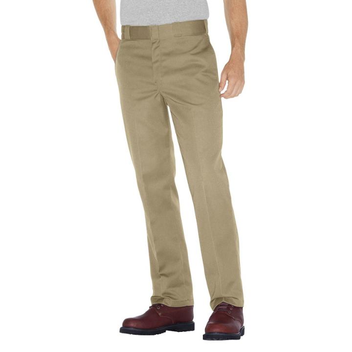 Dickies Men's Original Fit 874 Twill Work Pants- Khaki (green)