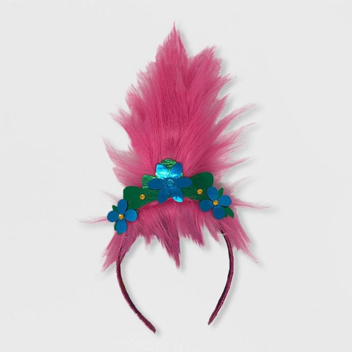 Dreamworks Girls' Trolls Poppy Faux Hair Headband - Pink