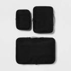 Open Story 3pc Packing Cube Set Black - Open