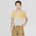 Boys' Stripe Short Sleeve T-shirt - Cat & Jack Yellow