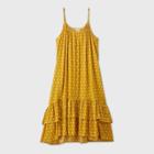 Women's Plus Size Floral Print Sleeveless Trapeze Dress - Universal Thread Yellow 1x, Women's,