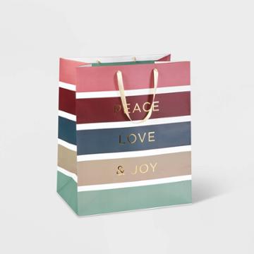 Jumbo Peace Love & Joy Gift Bag - Wondershop