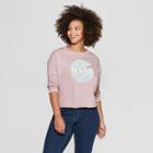 Fifth Sun Women's Nasa Plus Size Graphic Sweatshirt (juniors') Pink