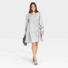 Women's Long Sleeve Tiered Babydoll Dress - A New Day