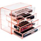 Sorbus Makeup And Jewelry Storage Case Display - 4 Large Drawers - Pink