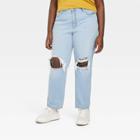 Women's High-rise 90's Vintage Straight Jeans - Universal Thread Light Wash 17 Short,