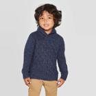 Toddler Boys' Shawl Collar Pullover Sweater - Cat & Jack Navy 2t, Boy's, Blue