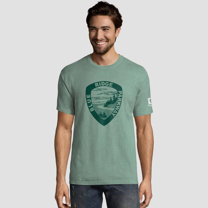 Hanes Men's Short Sleeve National Parks Service T-shirt - Cypress