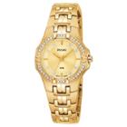 Women's Pulsar Crystal Accented Watch - Gold Tone With Champagne Dial - Ptc390