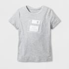 Shinsung Tongsang Women's Short Sleeve 'old School' Graphic T-shirt - Heather Gray