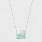 Target Semi Turquoise Necklace - Universal Thread Silver,