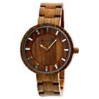 Earth Wood Goods Men's Earth Branch Wood Bracelet Watch-brown, Brown