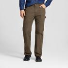 Dickies Men's Big & Tall Relaxed Straight Fit Lightweight Duck Canvas Carpenter Jean- Black Olive