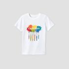 Kids' Short Sleeve 'creative' Graphic T-shirt - Cat & Jack White