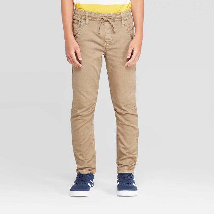 Boys' Skinny Fit Jeans - Cat & Jack Khaki (green)