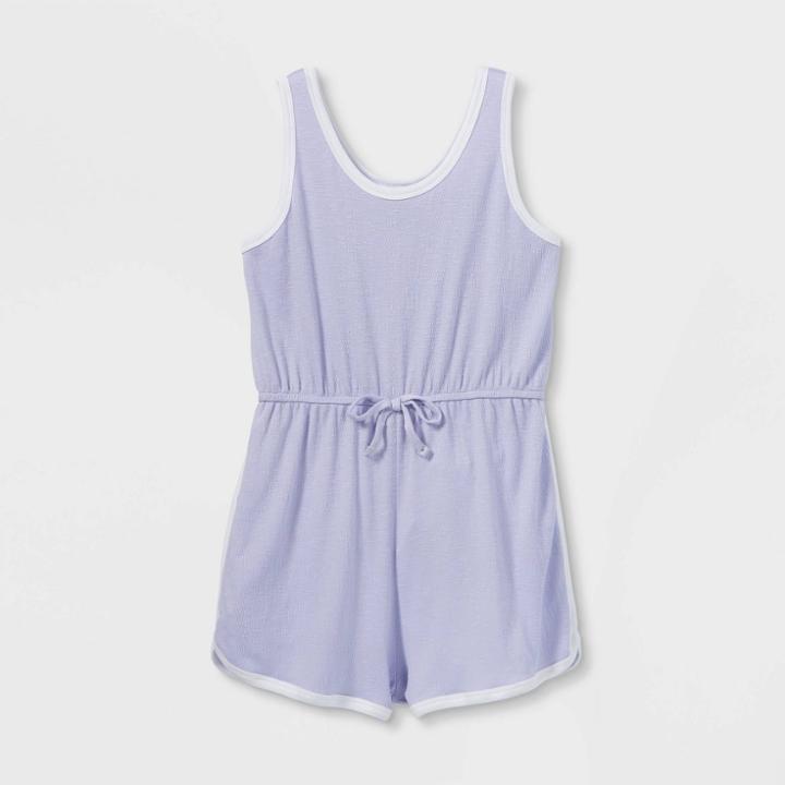 Girls' Rib Knit Romper - Art Class