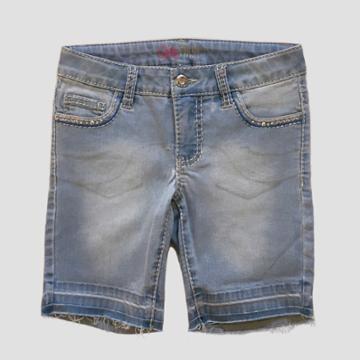 Girls First Girls' Ederlita Jean Bermuda Shorts - Skylar Wash