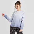 Women's Dyed Cozy Long Sleeve Sweatshirt - Joylab Blue