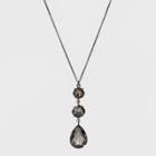 Long Pendant Stone Necklace - A New Day Hematite