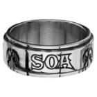 Men's Sons Of Anarchy Soa Stainless Steel Spinner Ring