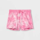 Girls' Lightweight Fleece Shorts - All In Motion Pink