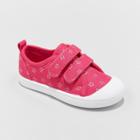 Toddler Girls' Madge Canvas Adjustable Easy Close Sneakers - Cat & Jack Pink