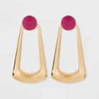 Gold Drop Earrings - A New Day Pink