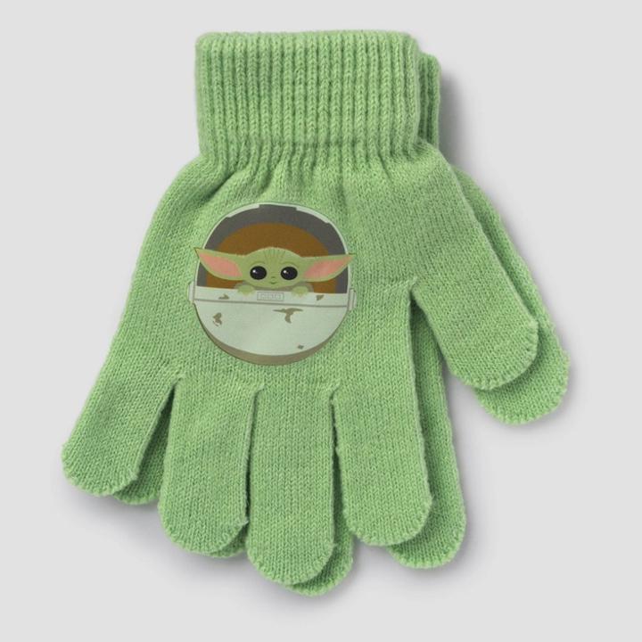 Boys' Star Wars Baby Yoda Icon Gloves, One Color