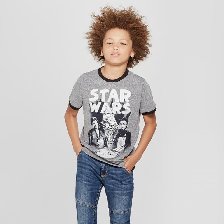 Boys' Star Wars Short Sleeve T-shirt - Charcoal Heather