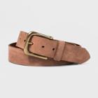 Target Men's 38mm Needlepoint Stitch Bridle Tab Belt - Goodfellow & Co Brown