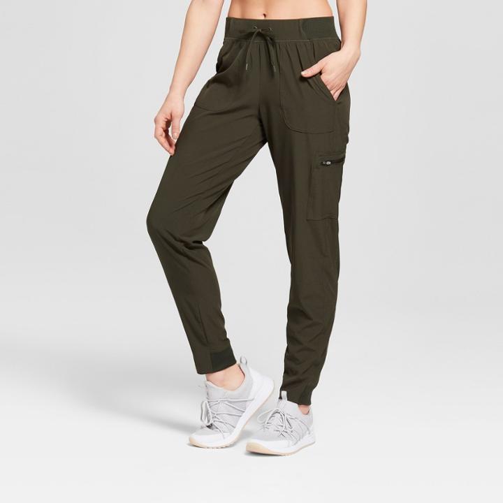 Women's Woven Pants - C9 Champion Bottle Green