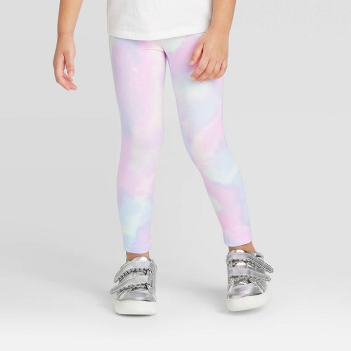 Toddler Girls' Tie-dye Leggings - Cat & Jack 12m, Toddler Girl's, Blue