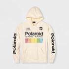 Men's Polaroid Hooded Fleece Sweatshirt - Cream S, Men's, Size: