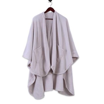 Better Living 58x64 Plush Wrap Wearable Blanket White - Better