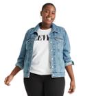 Women's Plus Size Denim Trucker Jacket - Levi's X Target