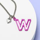 More Than Magic Girls' Monogram Letter W Necklace - More Than