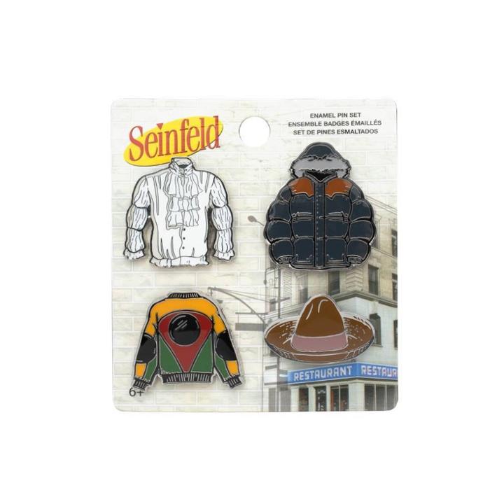 Funko 4pk Enamel Pin Seinfeld, Pins And Clips