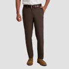 Haggar Men's Cool 18 Pro Slim Fit Flat Front Casual Pants - Brown