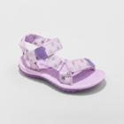 Toddler Girls' Vanya Easy Closure Strap Sport Sandals - Cat & Jack Purple