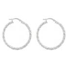 Target Hoop Earrings Plated Brass Texture -
