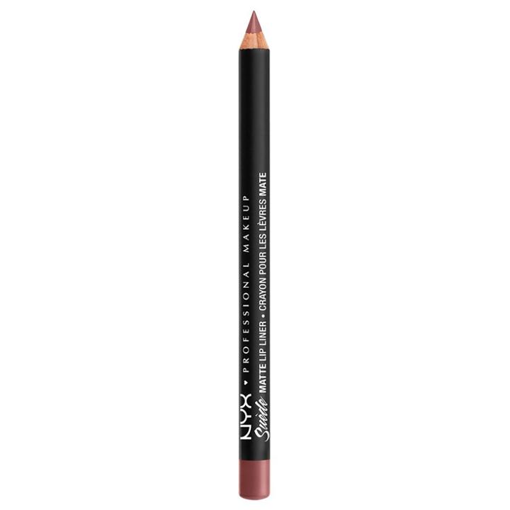 Nyx Professional Makeup Suede Matte Lip Liner Whipped Caviar - 0.16oz, Adult Unisex, Whipped Black