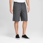 Dickies Men's 11 Striped Flat Front Shorts With Cell Pocket - Charcoal (grey)