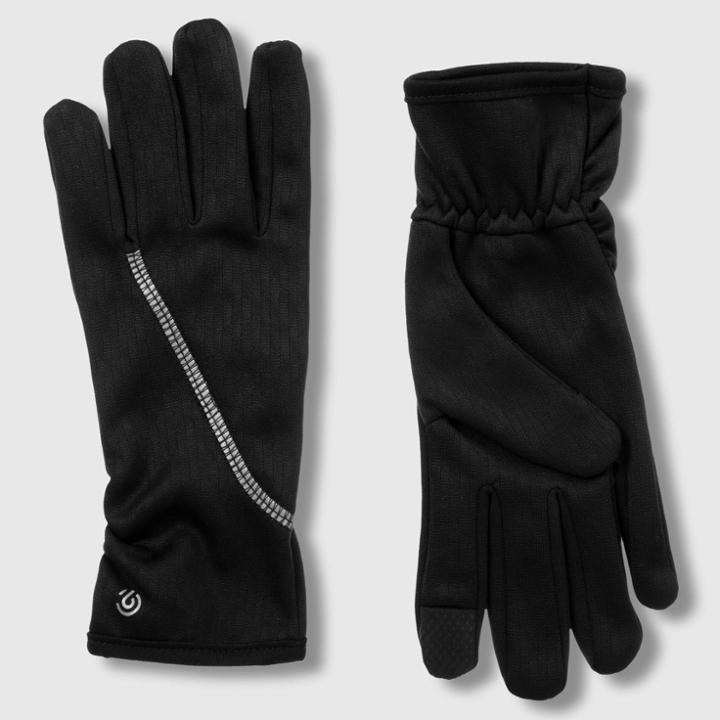Women's Texture Glove With Reflective Trim - C9 Champion Black L/xl, Size: