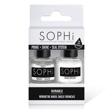 Sophi By Piggy Paint Sophi Prime + Shine + Seal System, Adult Unisex