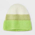 Adult Colorblock Beanie - A New Day Green