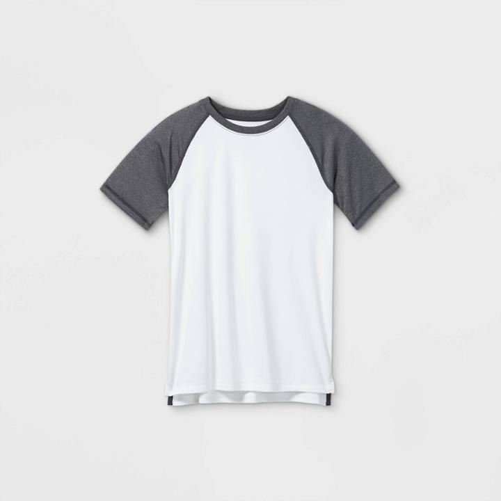 Boys' Short Sleeve Performance T-shirt - All In Motion White