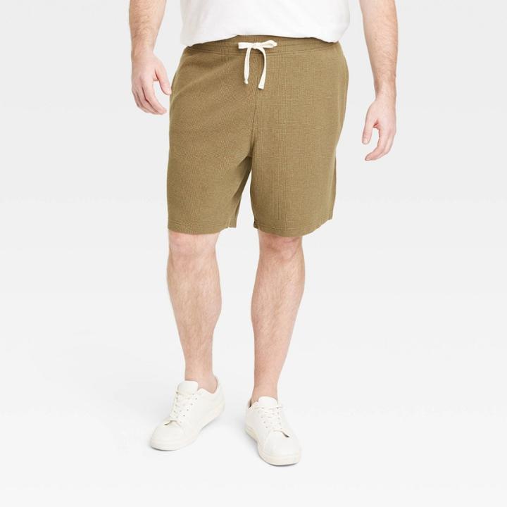 Men's Big & Tall 8.5 Elevated Knit Pull-on Shorts - Goodfellow & Co Green